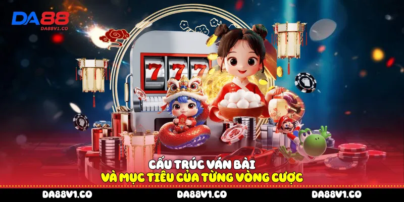Cấu trúc ván bài và mục tiêu của từng vòng cược
